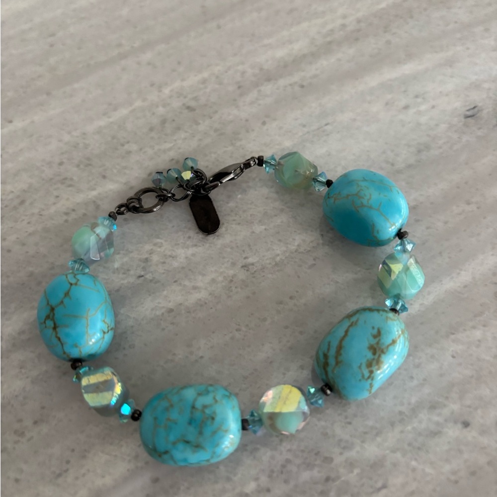 Turquoise Color Beaded Bracelet